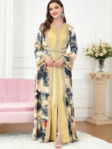 Kaftan Kleid Langarm